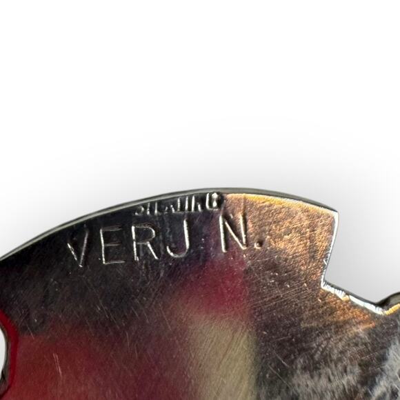 Vintage Sterling Silver Navajo Native American Horse Pony Brooch Signed Verj N. - Picture 5 of 8